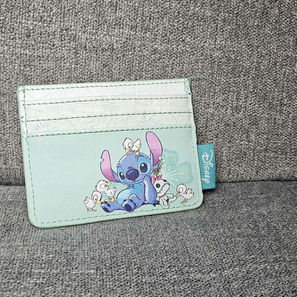 Disney Stitch Card Holder - Light Blue and White